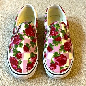Gently used Floral & Check Vans